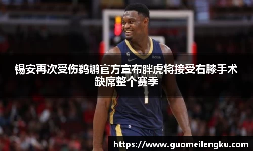 锡安再次受伤鹈鹕官方宣布胖虎将接受右膝手术缺席整个赛季